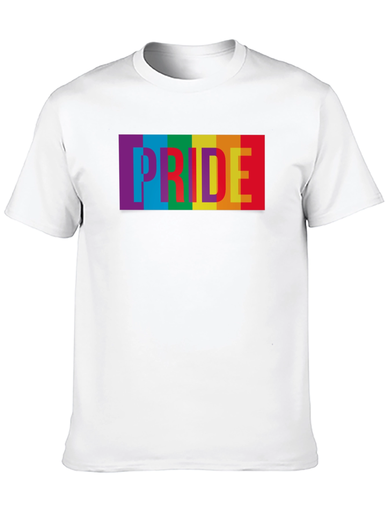 Pride Rainbow Graphic Tee - Soft Cotton Blend
