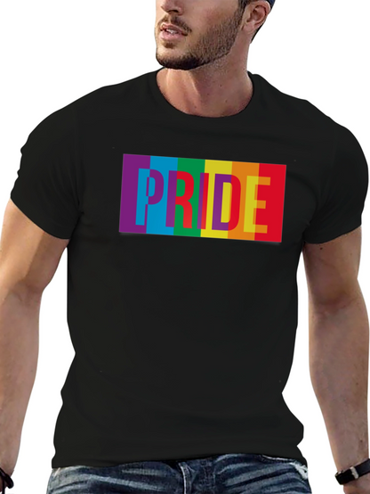 Pride Rainbow Graphic Tee - Soft Cotton Blend