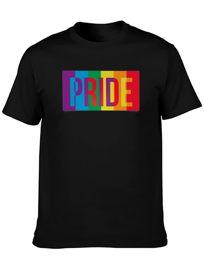 Pride Rainbow Graphic Tee - Soft Cotton Blend