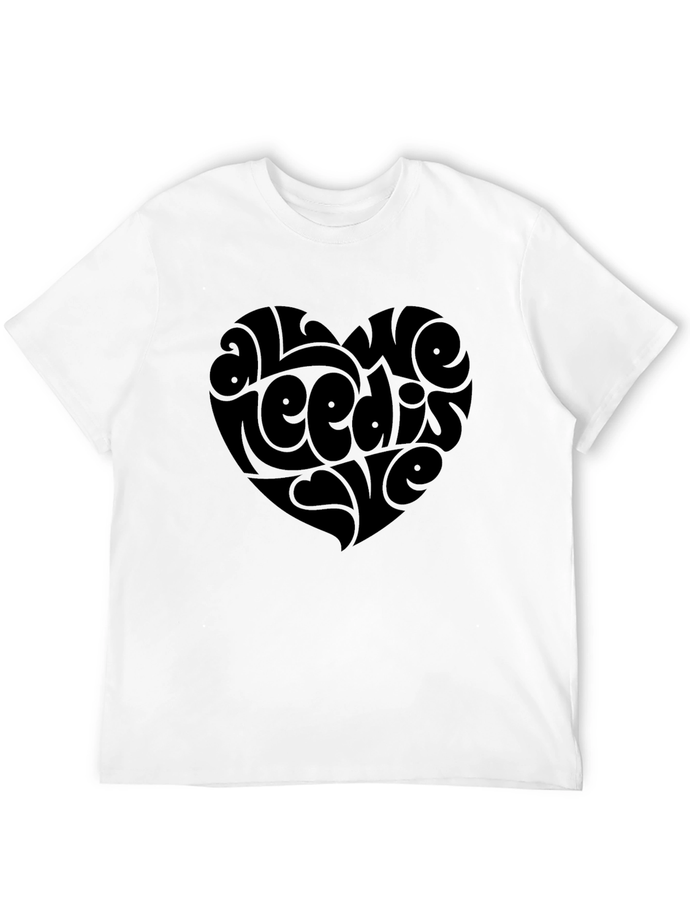 All We Need Is Love Heart Graphic Tee
