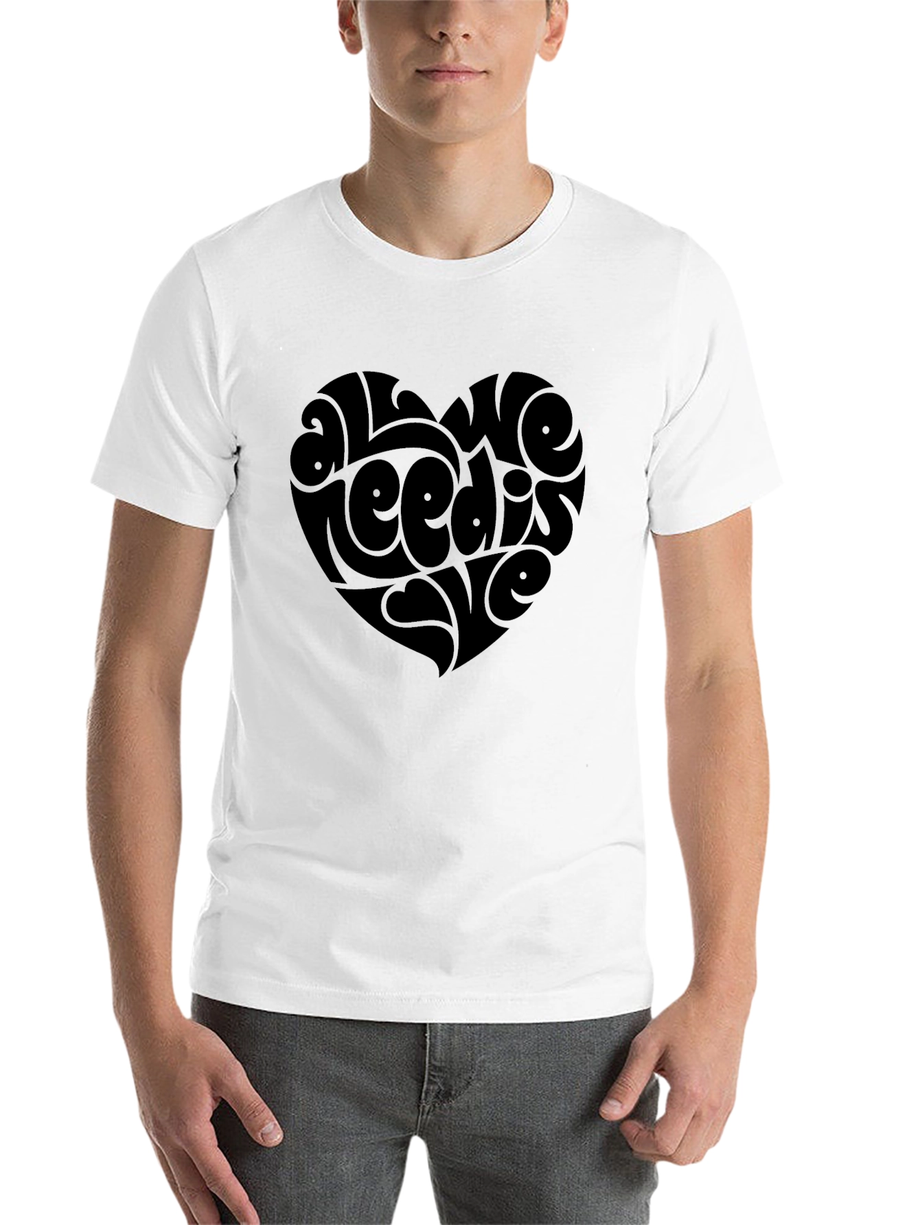 All We Need Is Love Heart Graphic Tee