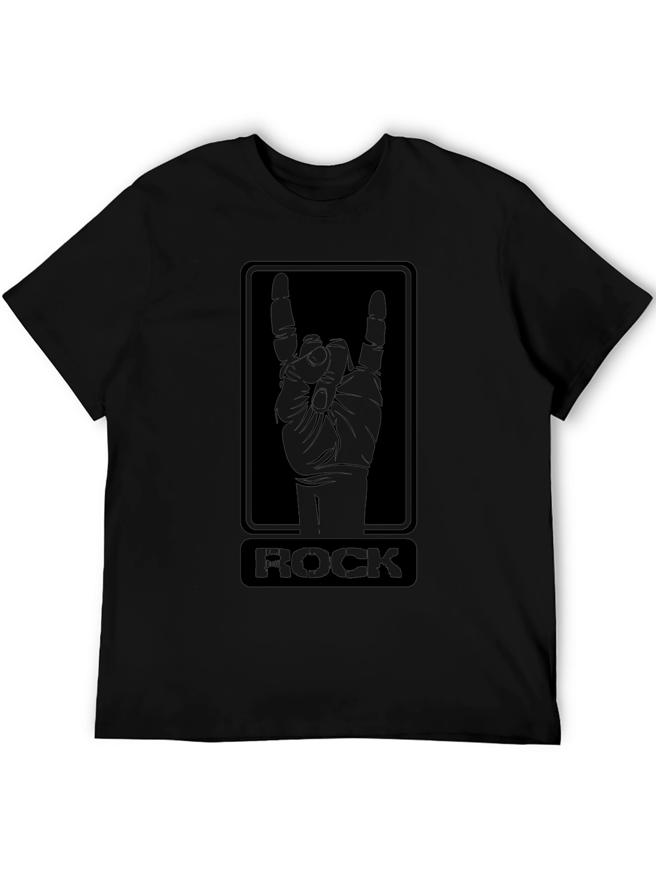 Rock On T-Shirt - Black Graphic Tee