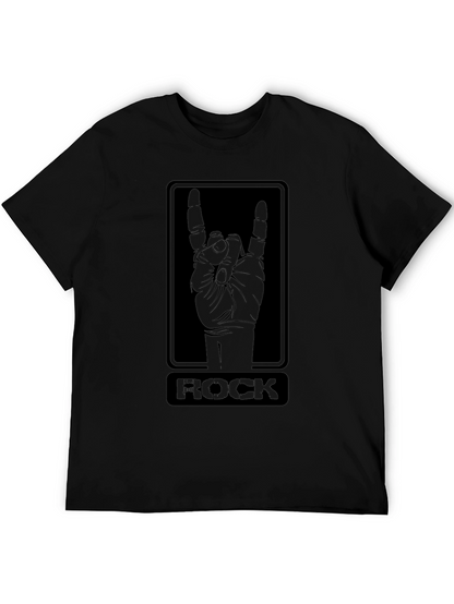 Rock On T-Shirt - Black Graphic Tee