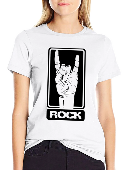Rock On T-Shirt - Black Graphic Tee