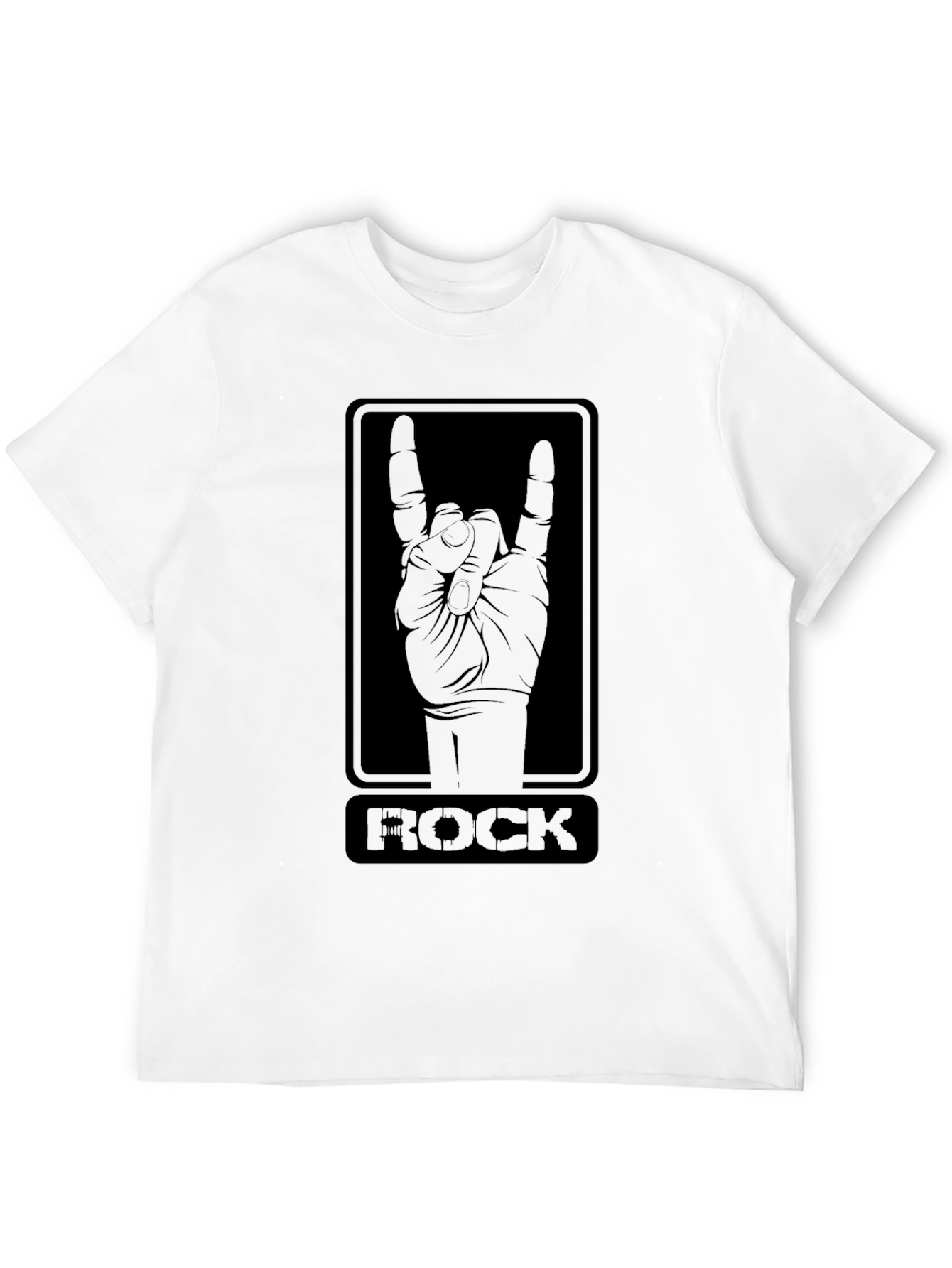 Rock On T-Shirt - Black Graphic Tee