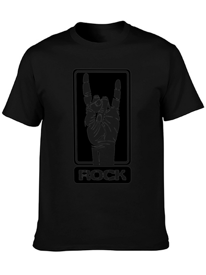 Rock On T-Shirt - Black Graphic Tee