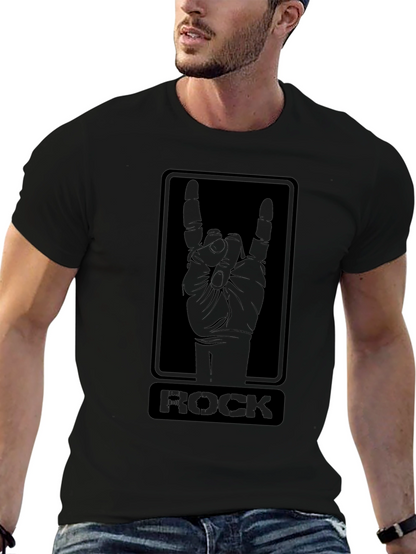 Rock On T-Shirt - Black Graphic Tee