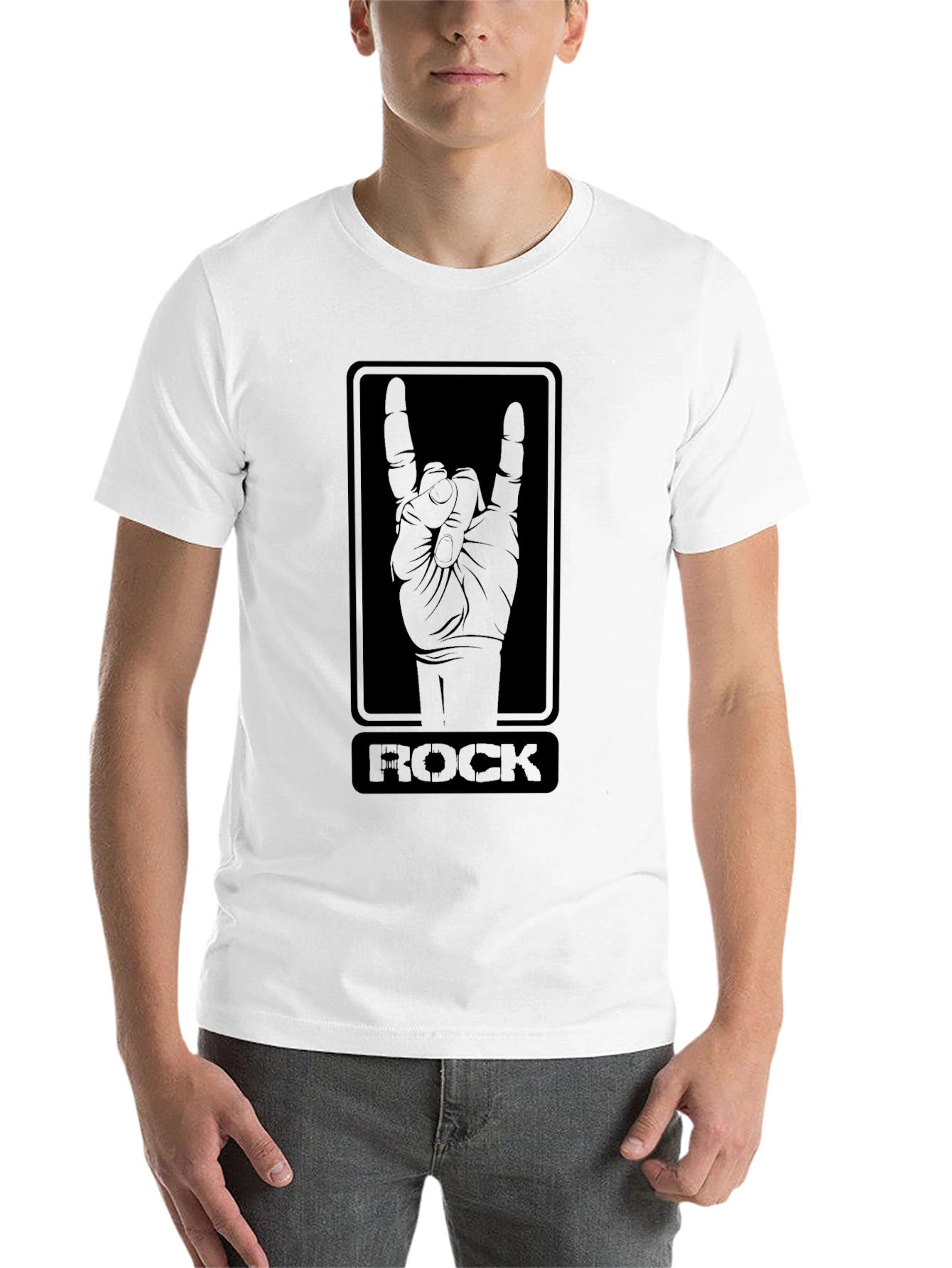 Rock On T-Shirt - Black Graphic Tee