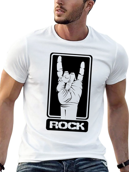 Rock On T-Shirt - Black Graphic Tee