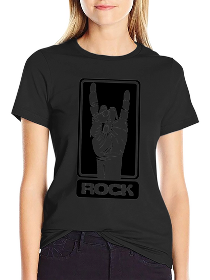 Rock On T-Shirt - Black Graphic Tee