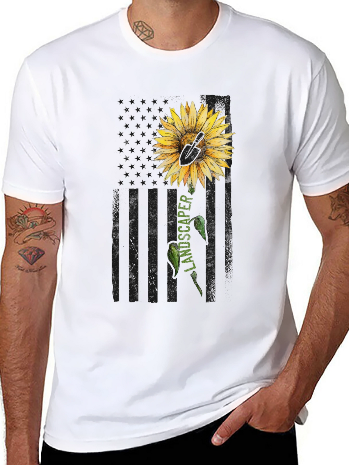 Sunflower Landscaper Graphic Tee