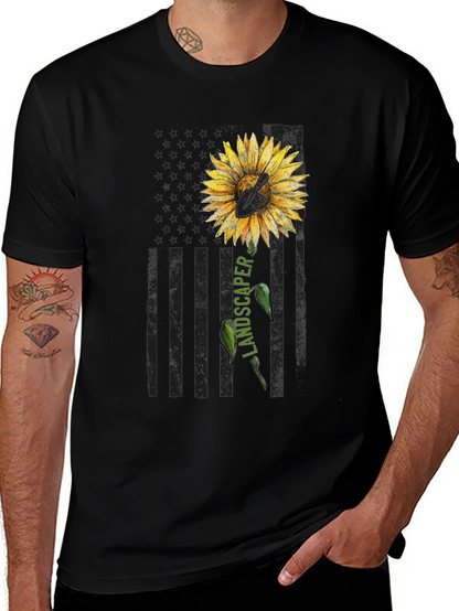 Sunflower Landscaper Graphic Tee