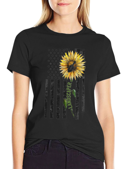 Sunflower Landscaper Graphic Tee