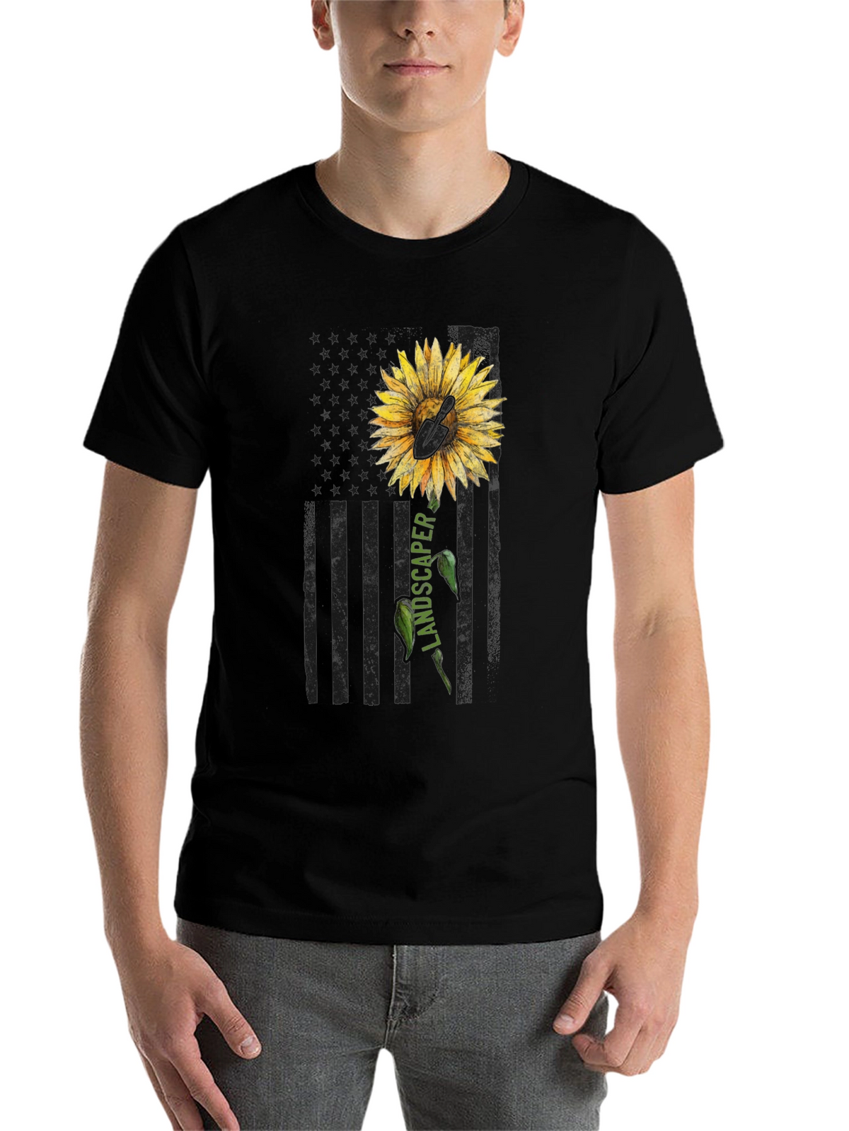 Sunflower Landscaper Graphic Tee