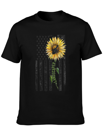Sunflower Landscaper Graphic Tee