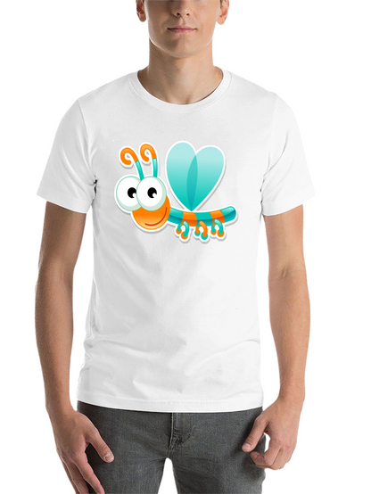 Cartoon Bug Graphic Black T-Shirt