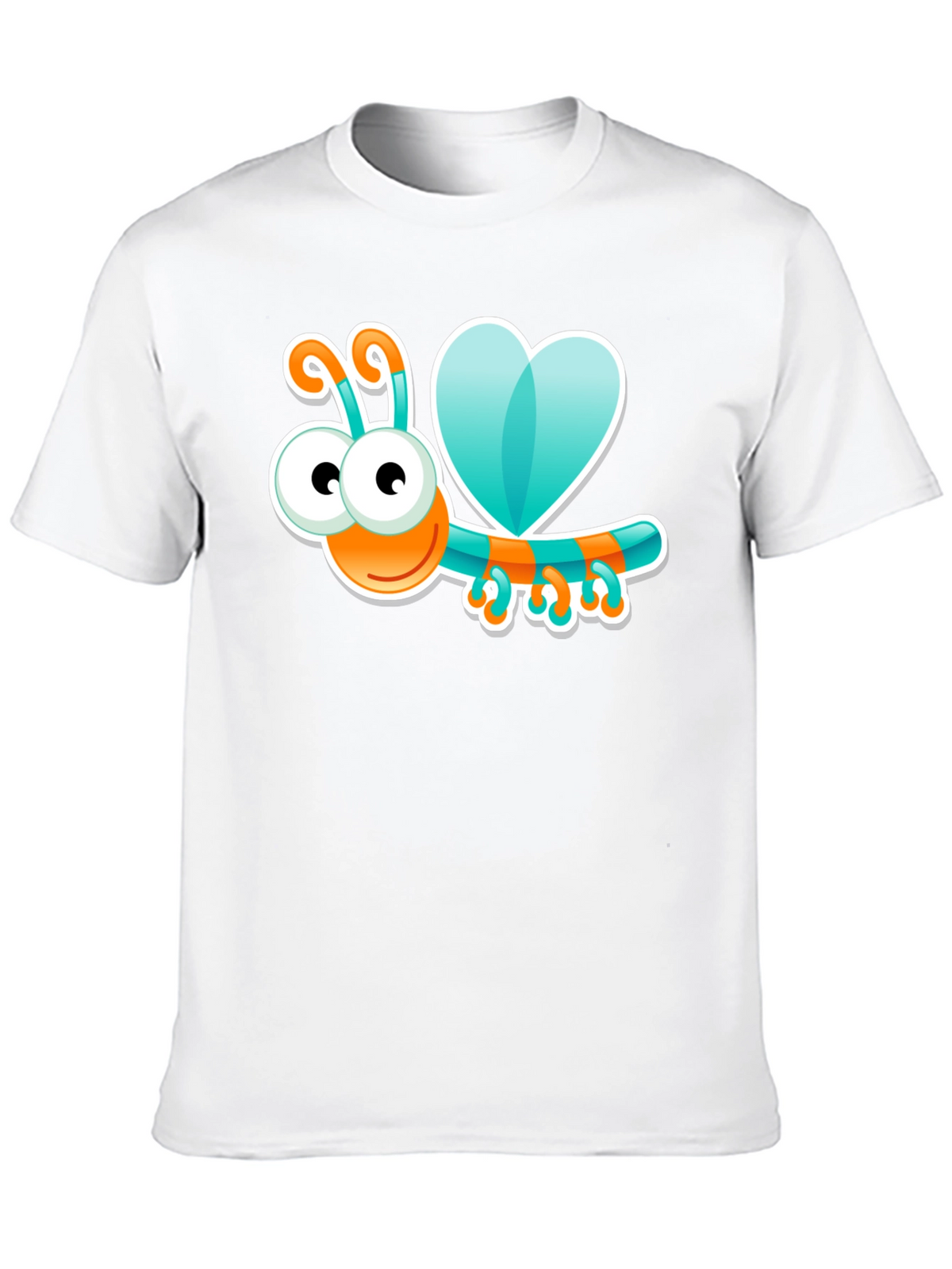 Cartoon Bug Graphic Black T-Shirt