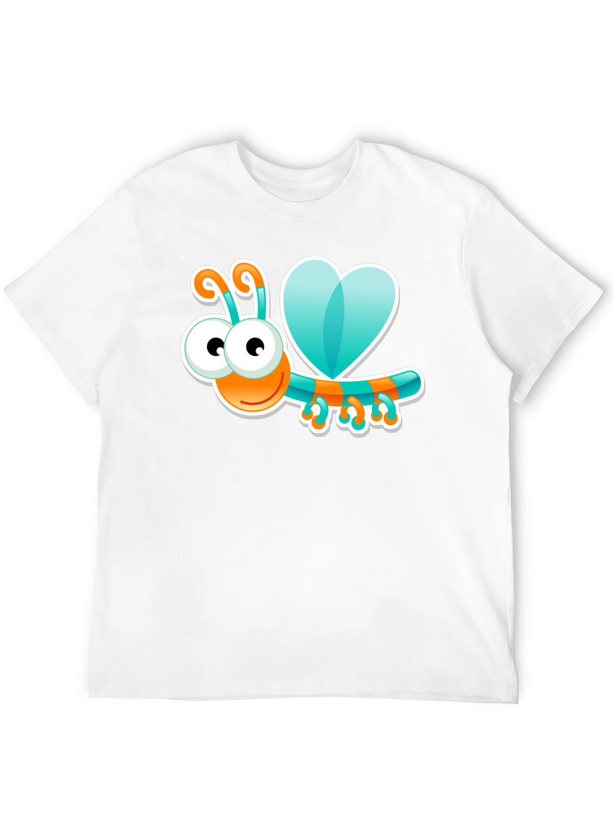 Cartoon Bug Graphic Black T-Shirt