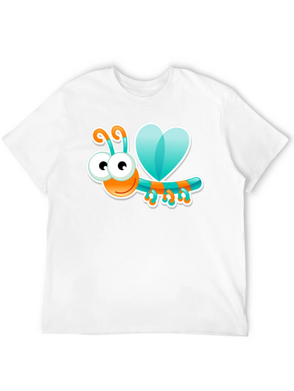 Cartoon Bug Graphic Black T-Shirt