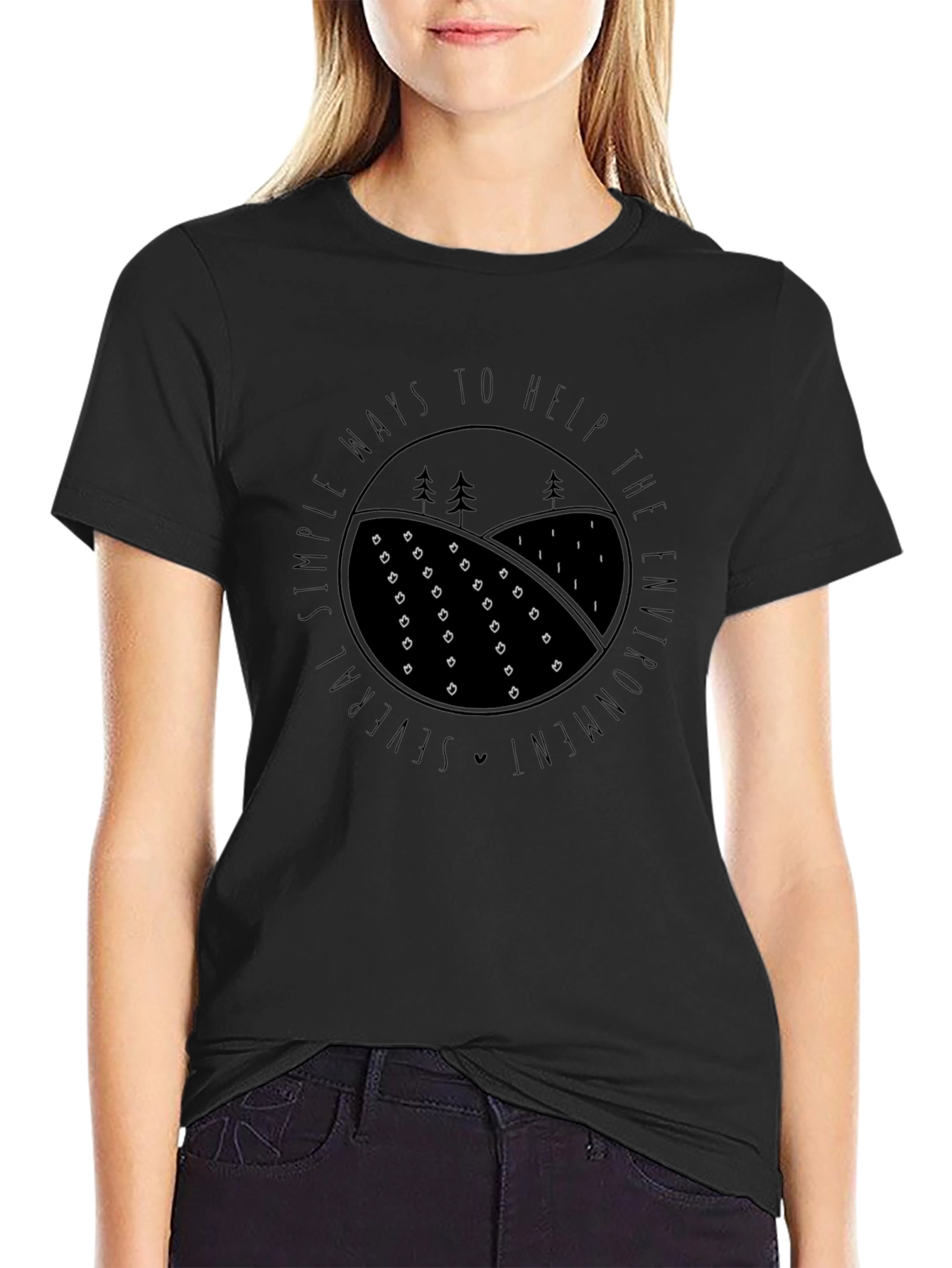 Eco-Friendly Graphic Tee - Help the Environment