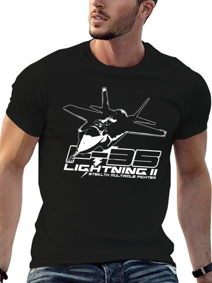 F-35 Lightning II Stealth Fighter Graphic T-Shirt