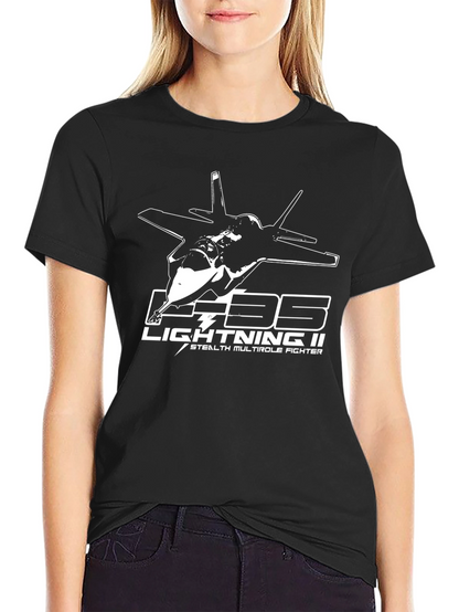F-35 Lightning II Stealth Fighter Graphic T-Shirt