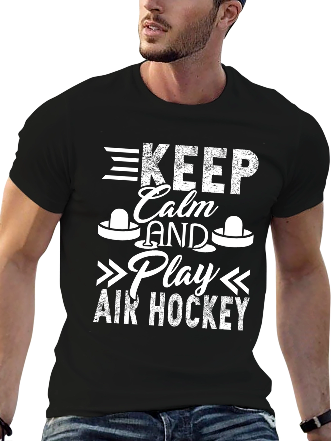 Keep Calm and Play Air Hockey T-Shirt