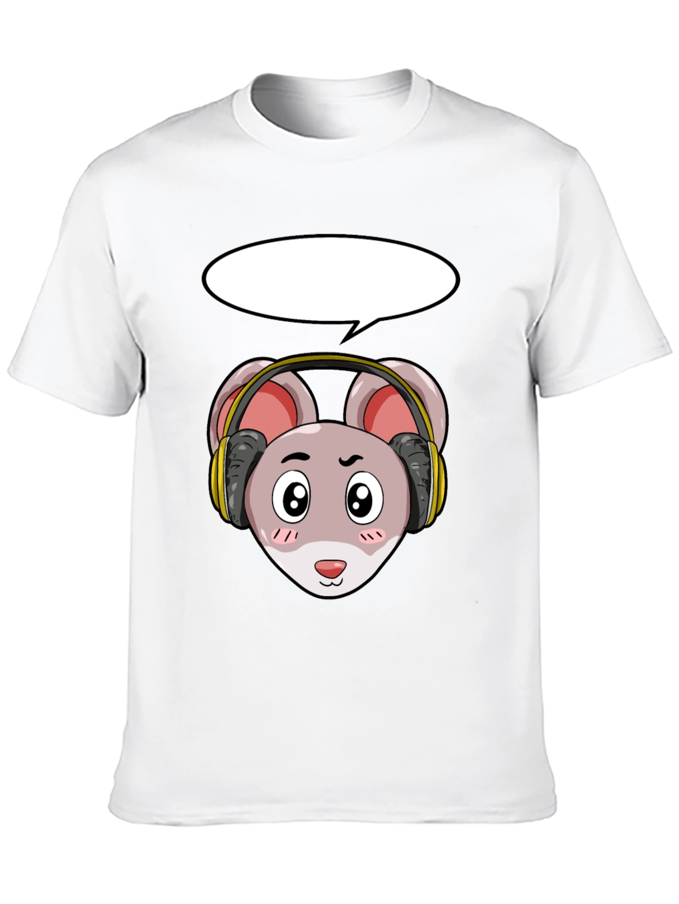 Cool Mouse with Headphones T-Shirt
