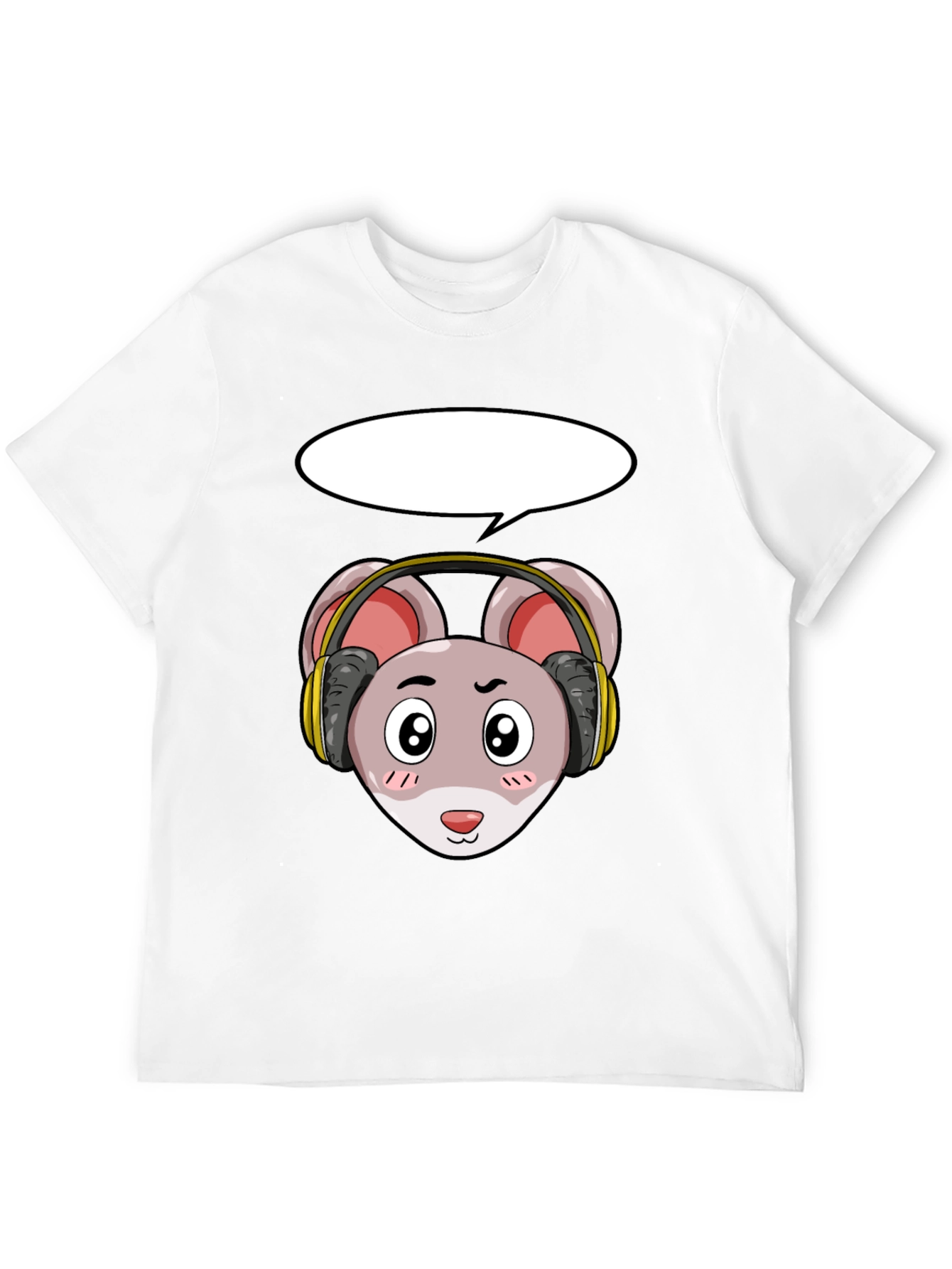 Cool Mouse with Headphones T-Shirt