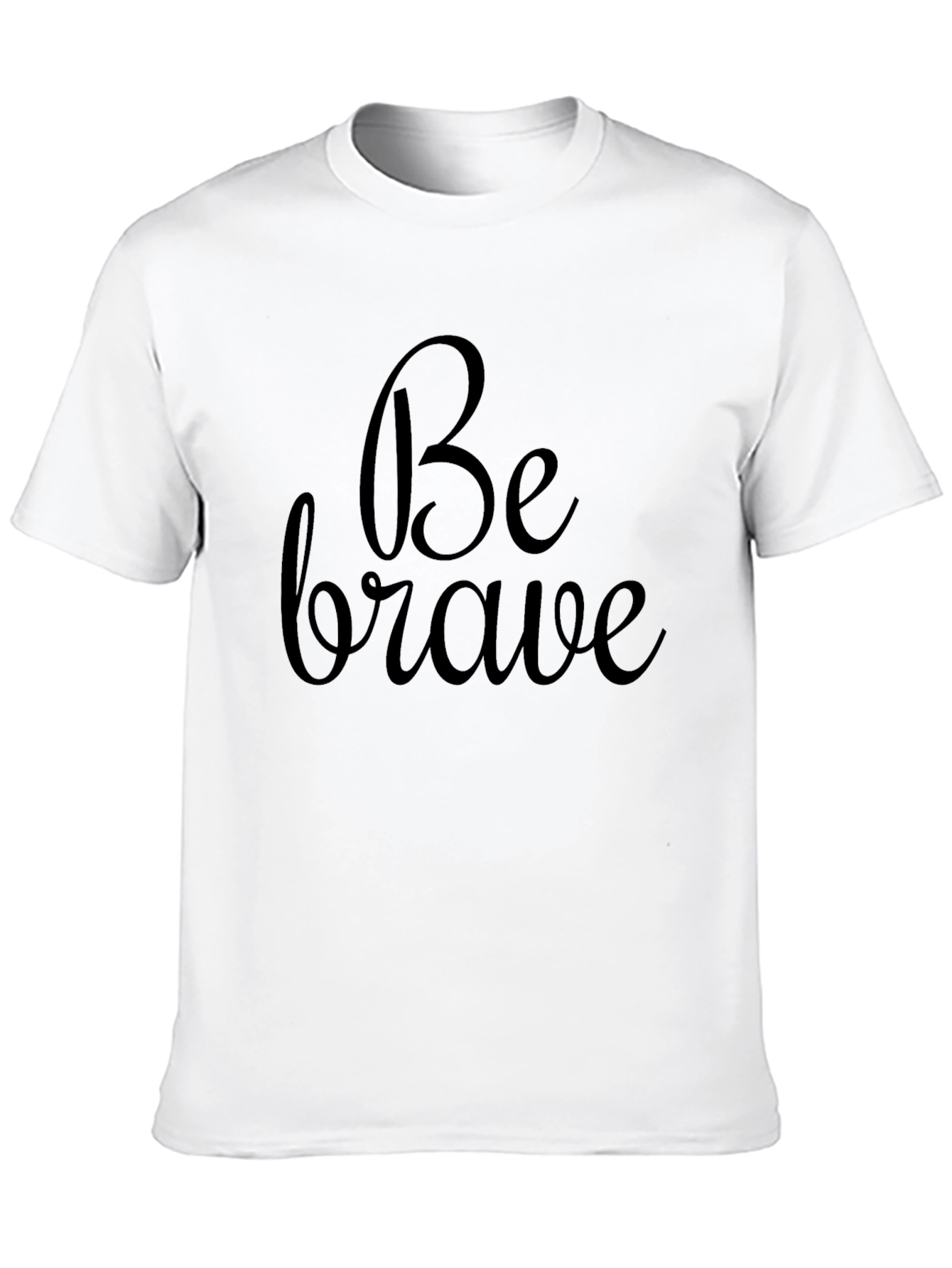 Be Brave Graphic Tee - Black Cotton Casual Shirt