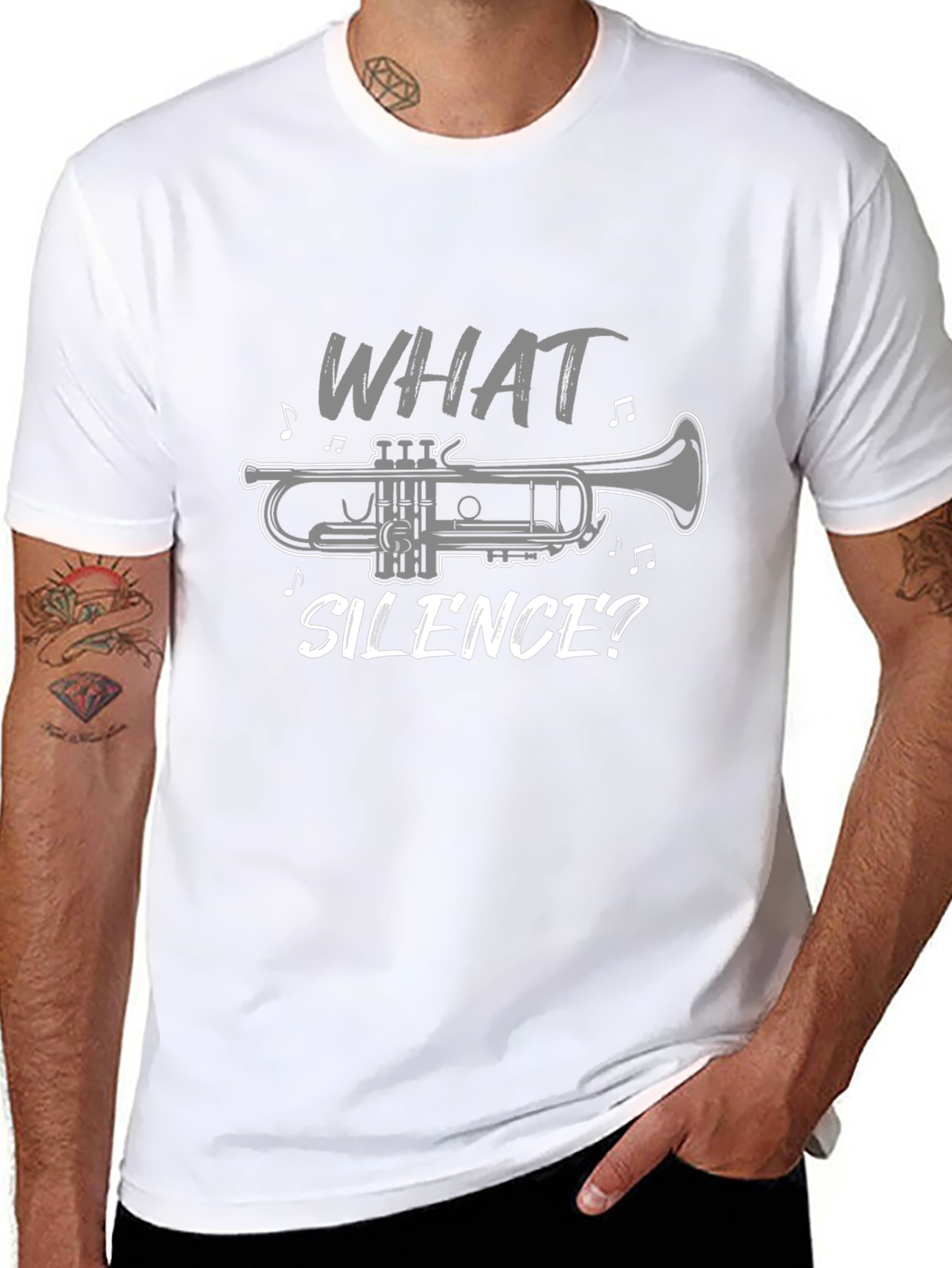 What Silence? Trumpet T-Shirt - Music Lover Tee