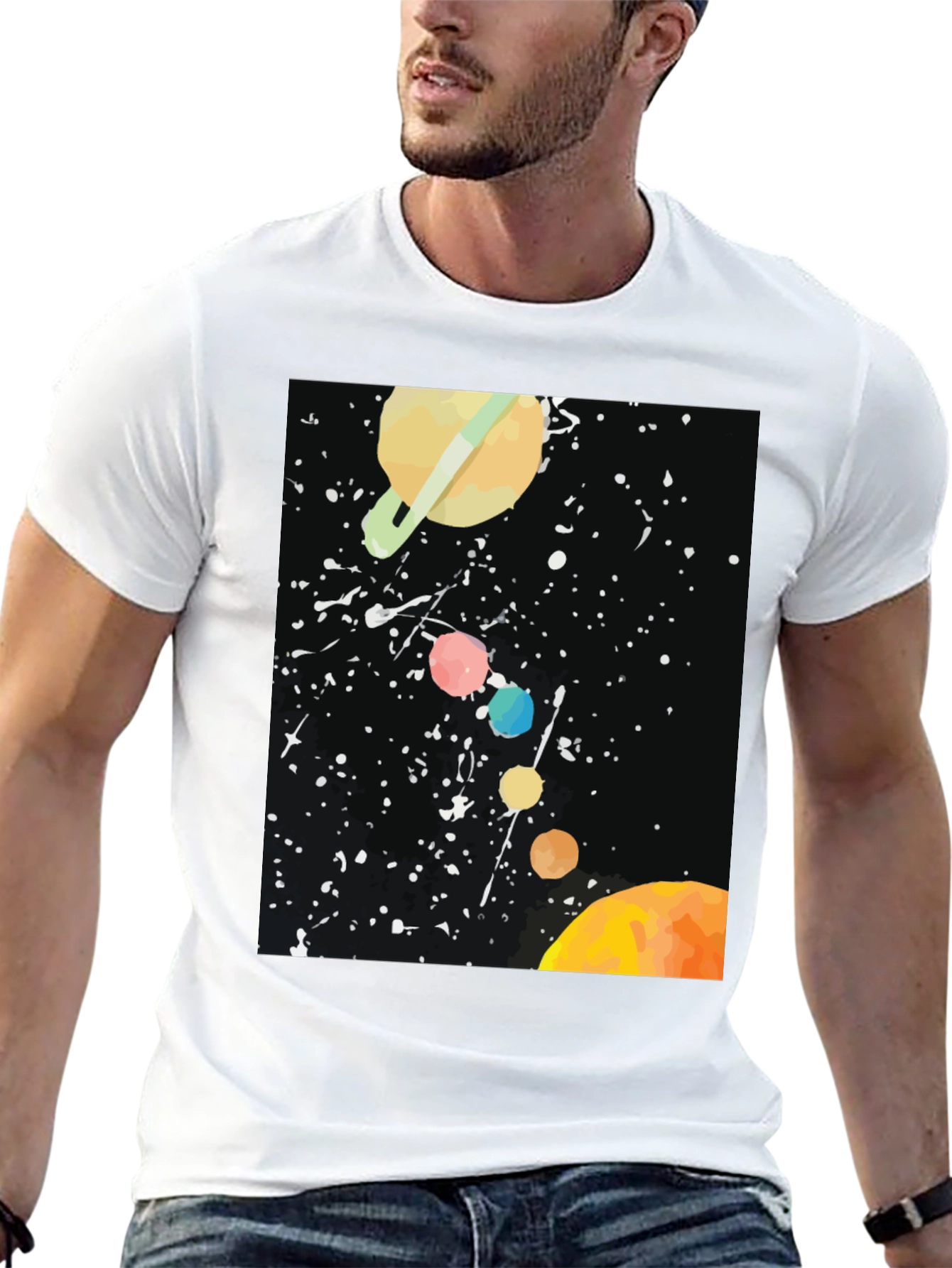 Cosmic Planets Graphic Tee