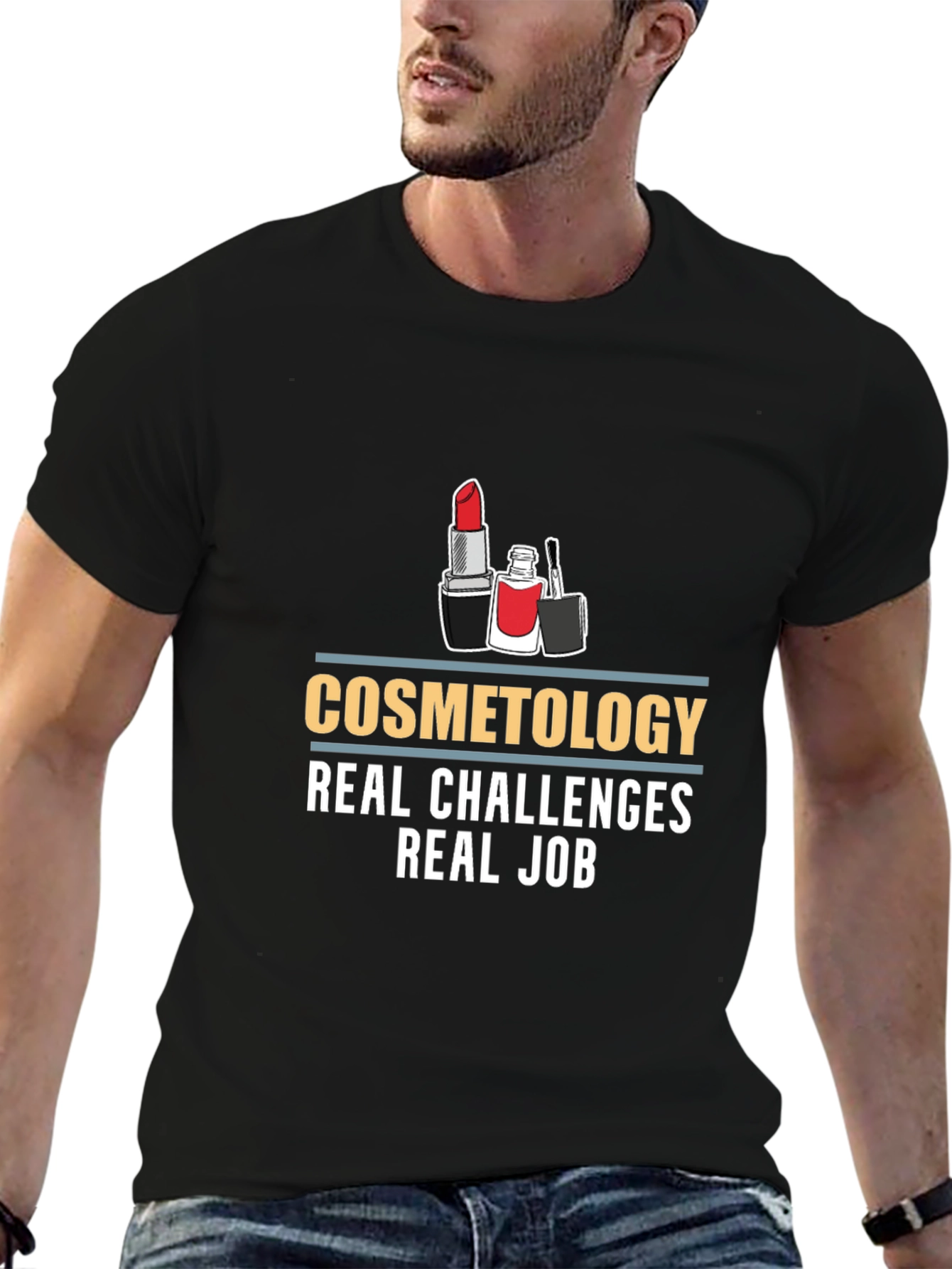 Cosmetology Real Challenges Black T-Shirt