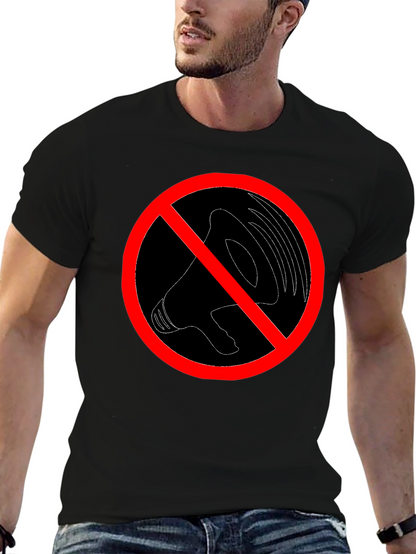 No Noise Graphic Tee - Black Crew Neck T-Shirt
