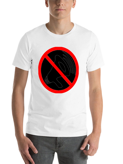 No Noise Graphic Tee - Black Crew Neck T-Shirt