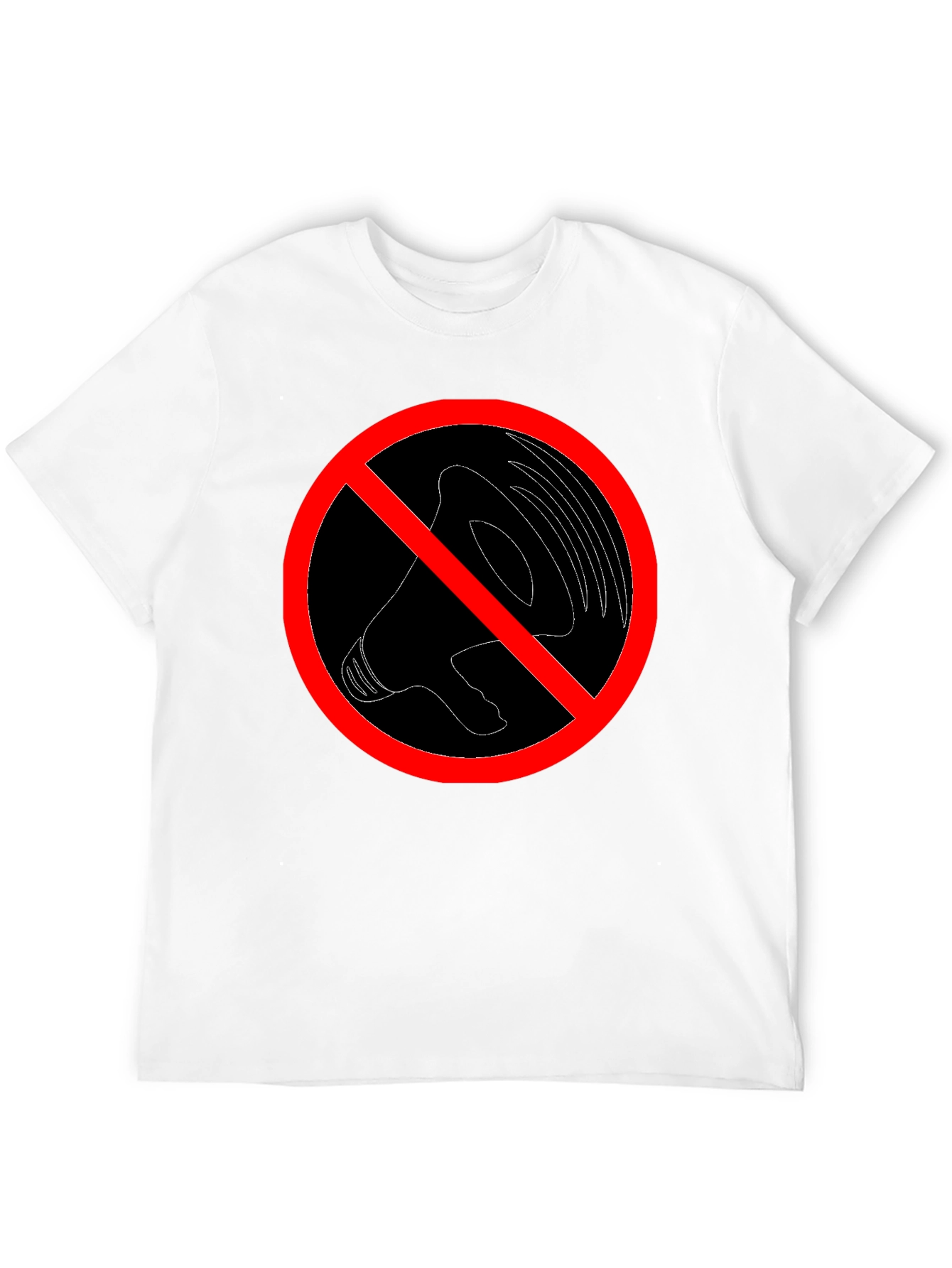 No Noise Graphic Tee - Black Crew Neck T-Shirt