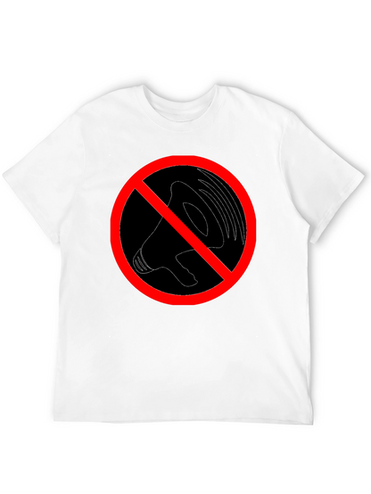 No Noise Graphic Tee - Black Crew Neck T-Shirt
