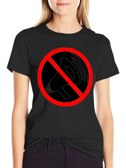 No Noise Graphic Tee - Black Crew Neck T-Shirt