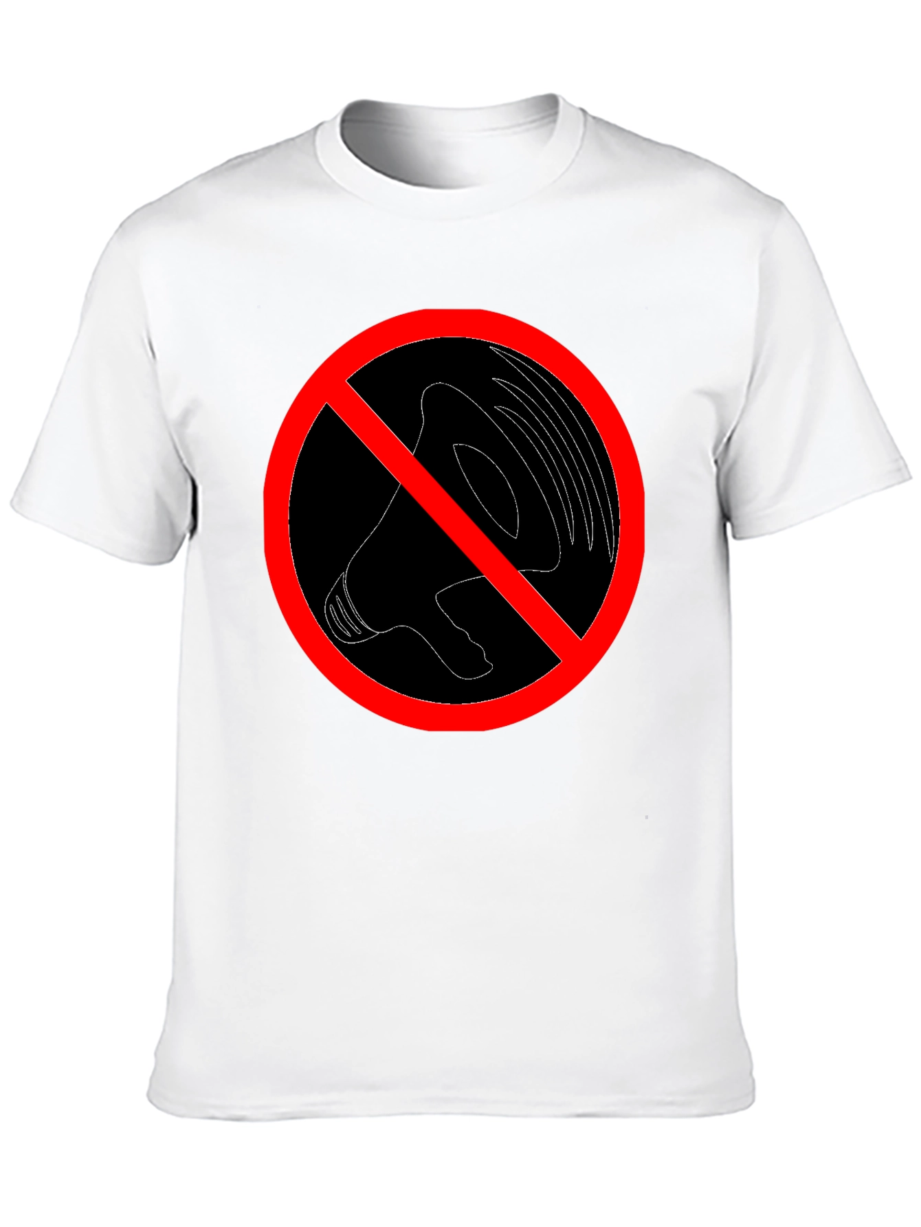 No Noise Graphic Tee - Black Crew Neck T-Shirt