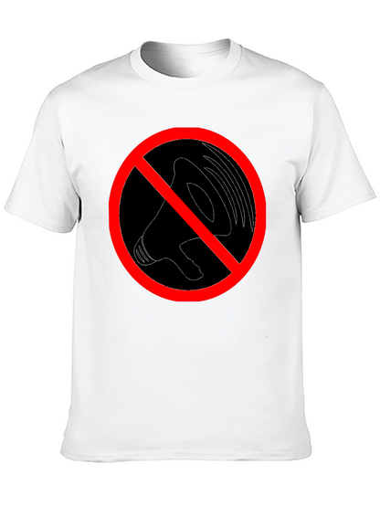 No Noise Graphic Tee - Black Crew Neck T-Shirt