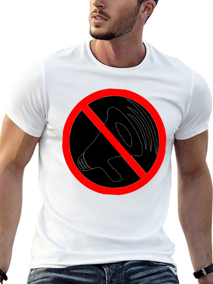 No Noise Graphic Tee - Black Crew Neck T-Shirt