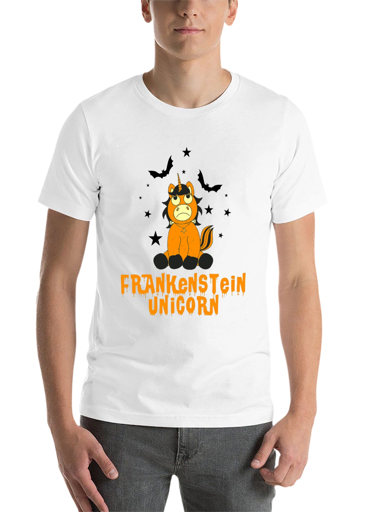Frankenstein Unicorn Halloween Graphic Tee