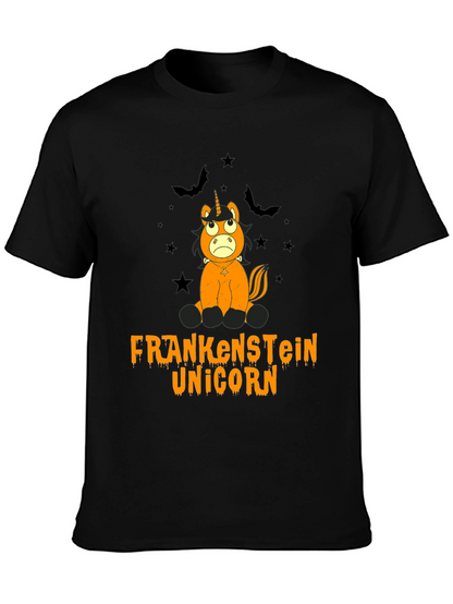 Frankenstein Unicorn Halloween Graphic Tee