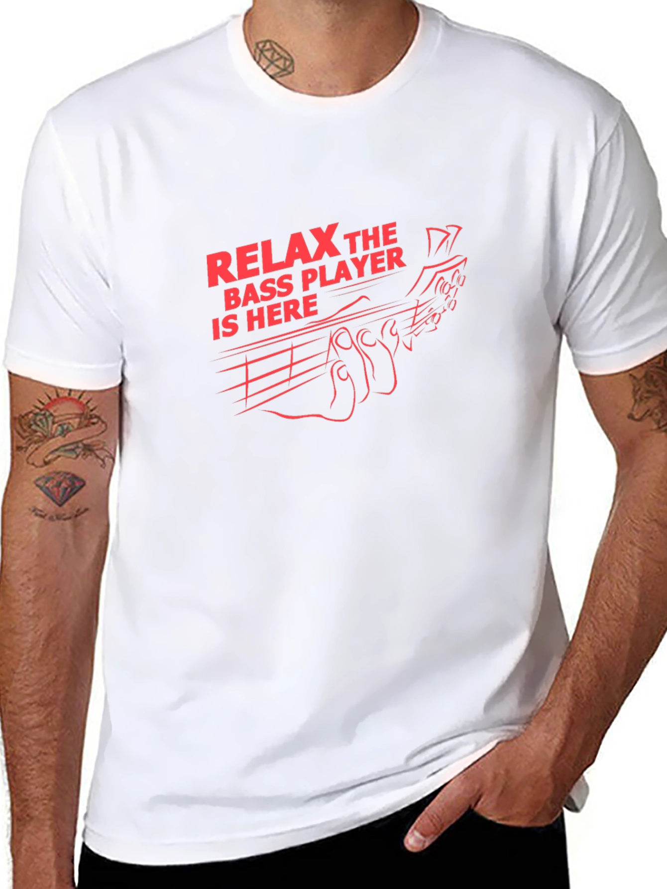 Bass Player Graphic T-Shirt - Musician Tee