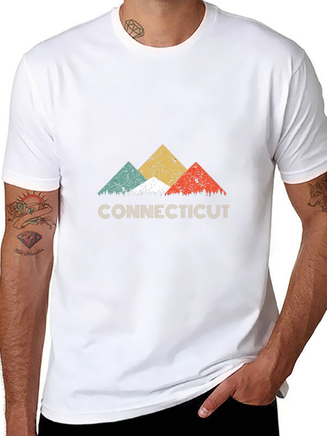 Retro Connecticut Mountain T-Shirt