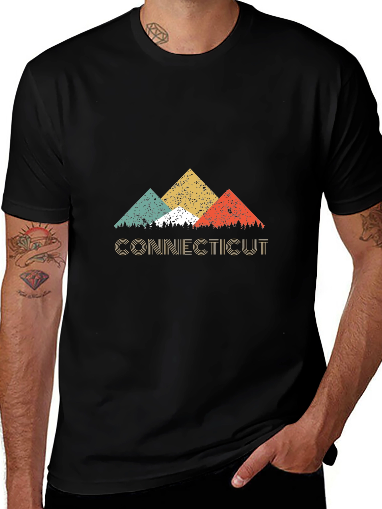 Retro Connecticut Mountain T-Shirt