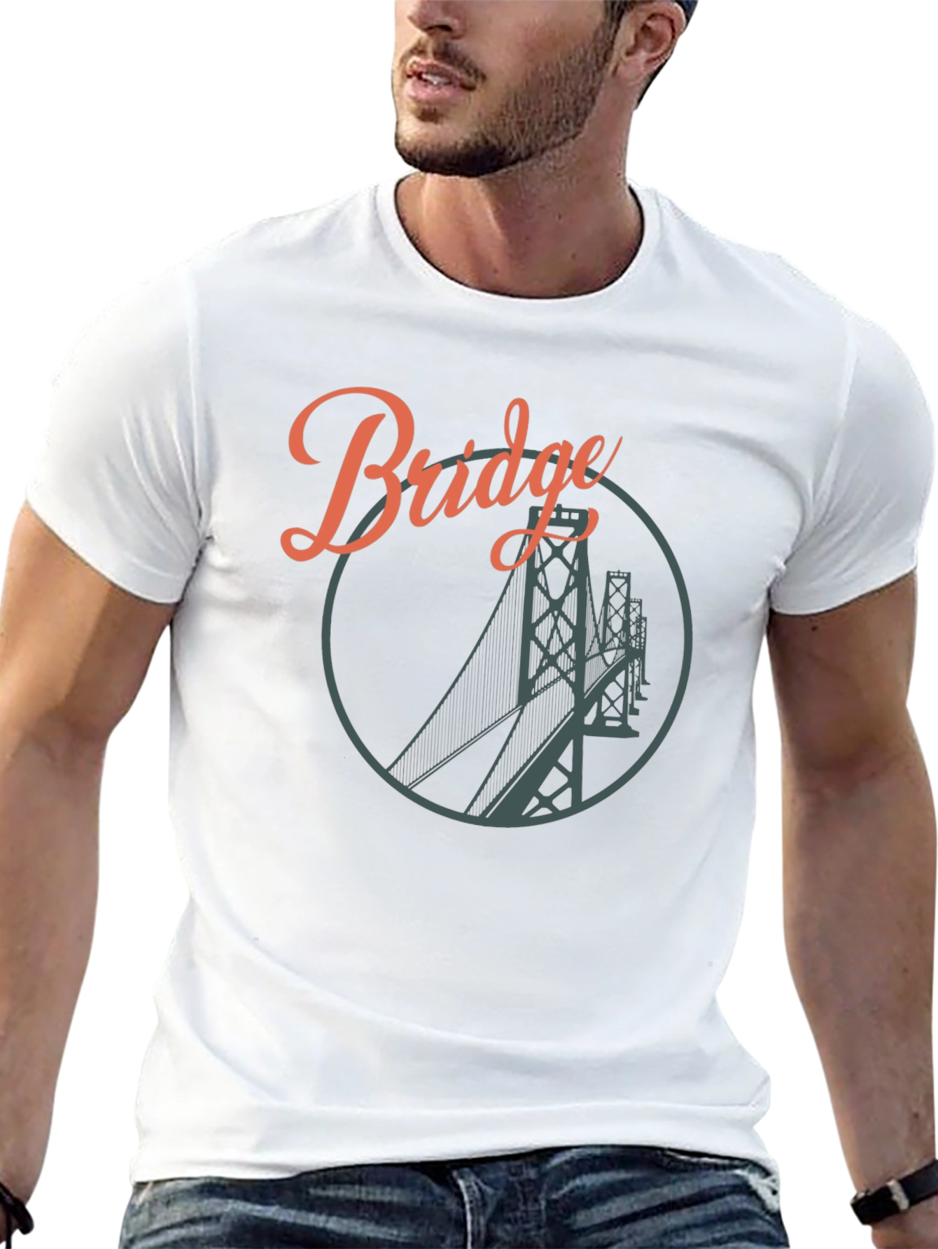 Bridge Design T-Shirt - Stylish Graphic Tee