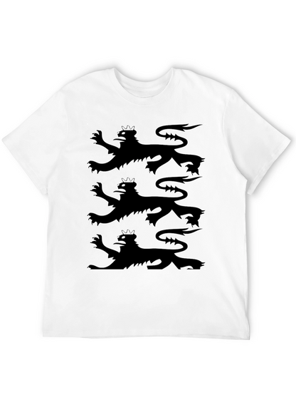 Triple Lion Rampant Graphic Tee - Black
