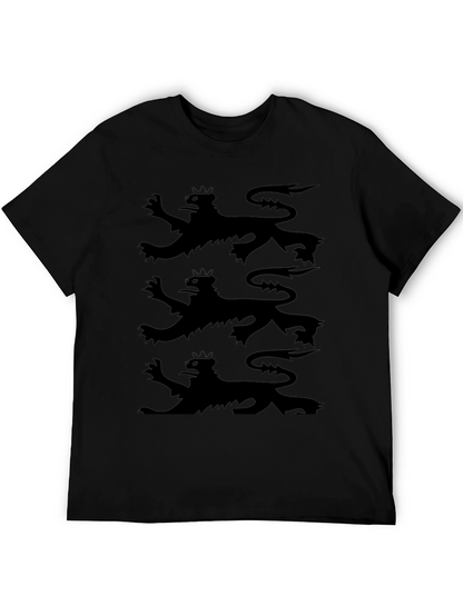 Triple Lion Rampant Graphic Tee - Black