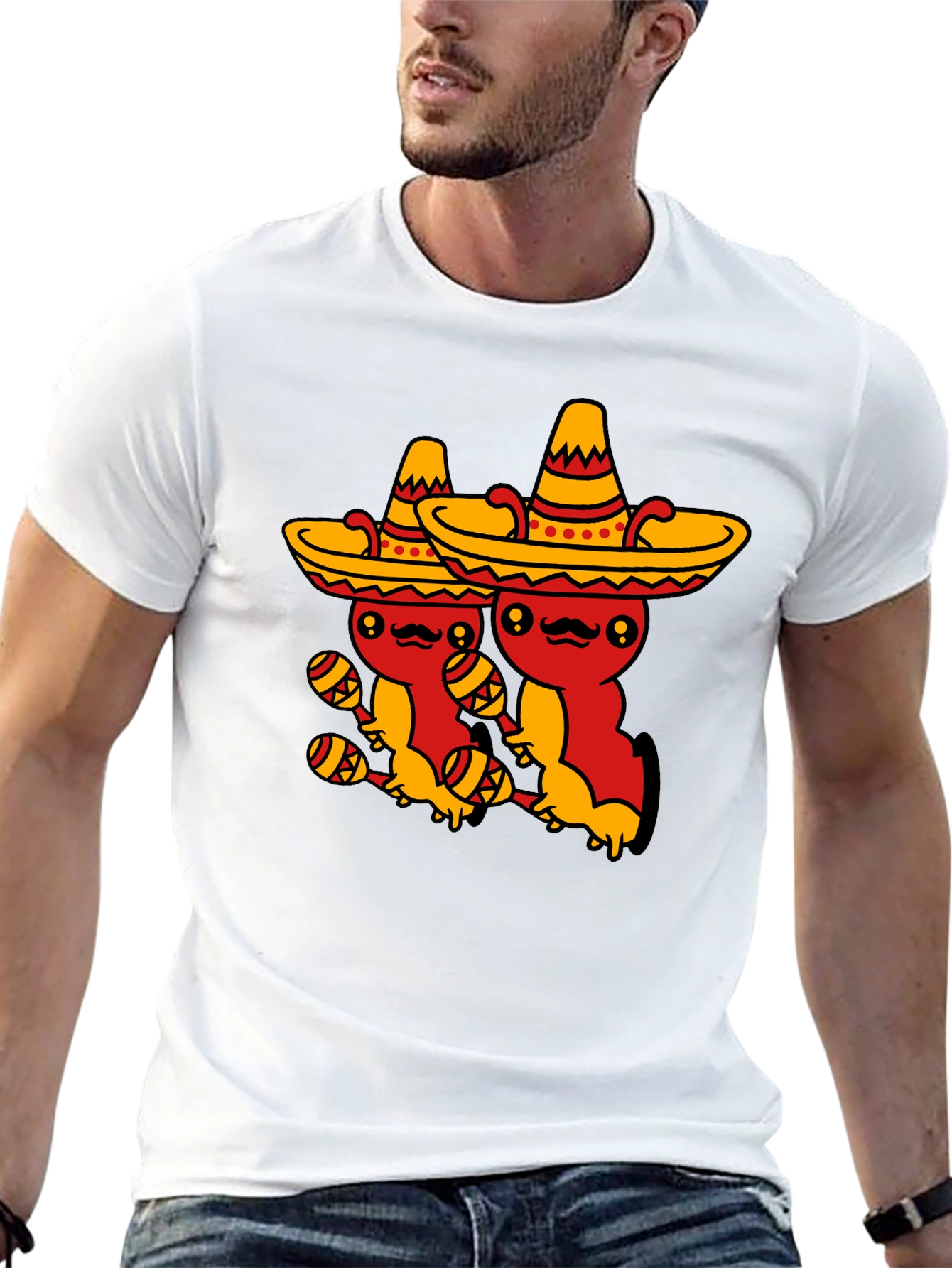 Fiesta Time Black T-Shirt - Cute Mexican Sombrero Axolotls